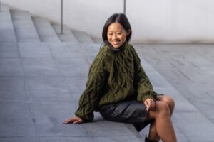 Miško samanų megztinis