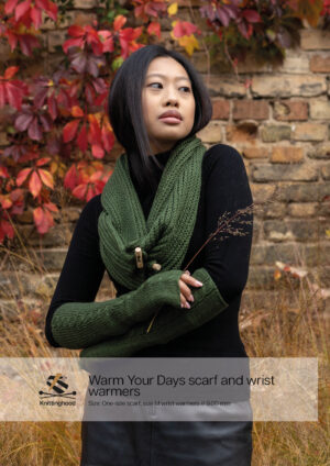Warm Your Days scarf and wrist warmers
